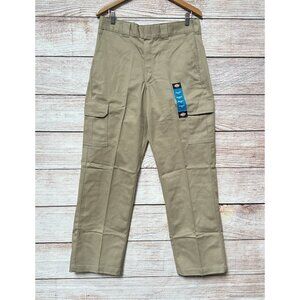 Dickies Men’s Cargo Pants 32x32 Khaki Relaxed Fit Straight Leg Pockets